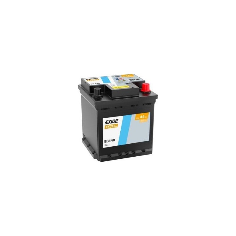 Bateria de carro Exide EB440 12V 44Ah 400A - 1
