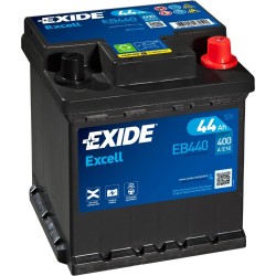 Bateria de carro Exide EB440 12V 44Ah 400A - 2
