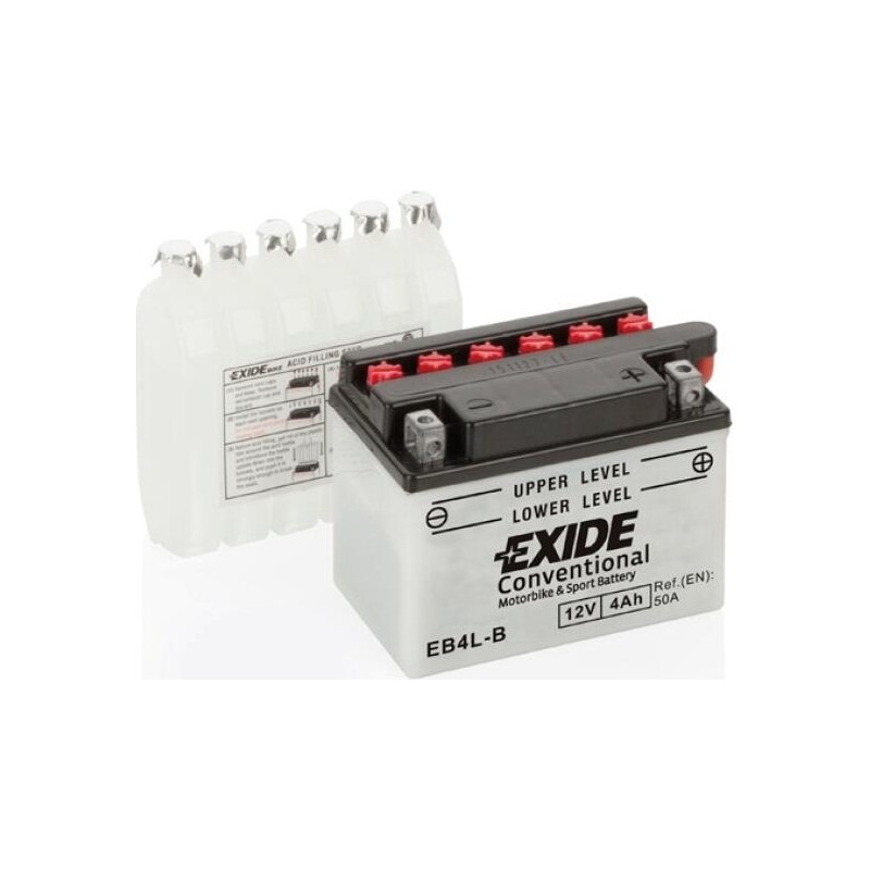 Motorcycle battery Exide EB4L-B 12V 4Ah 50A - 1