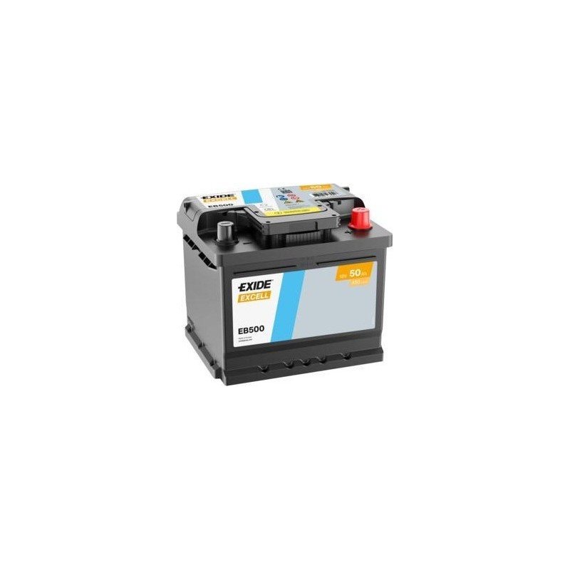Car battery Exide EB500 12V 50Ah 450A - 1
