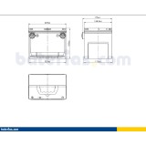 Batería de coche Exide EB558 12V 55Ah 620A - 2