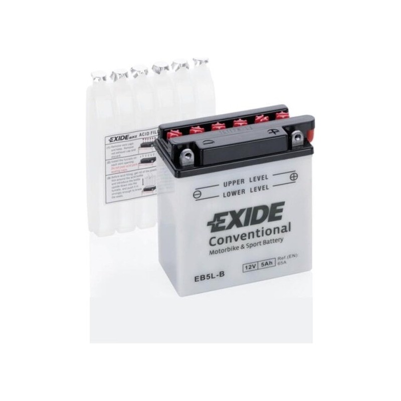 Motorradbatterie Exide EB5L-B 12V 5Ah 65A - 1