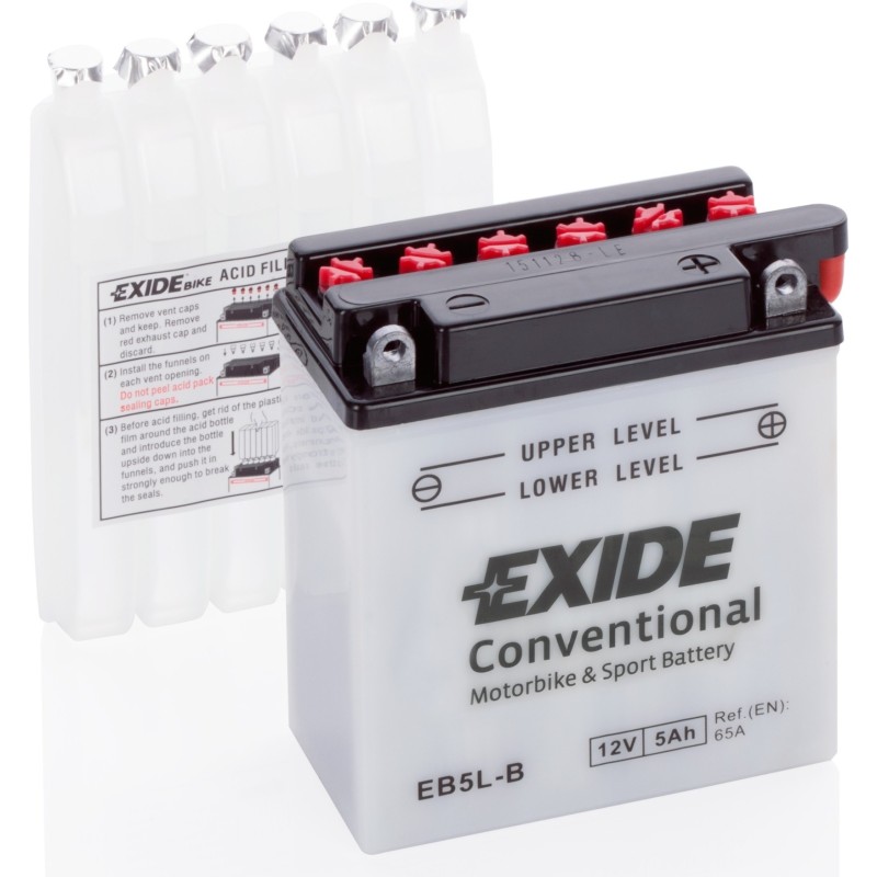 Batería de moto Exide EB5L-B 12V 5Ah 65A - 2
