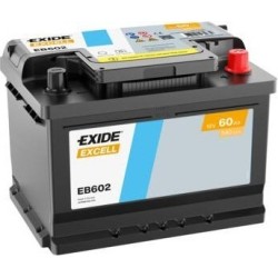 Batería Batteria auto Exide EB602 12V 60Ah 540A para LDV 200 Platform/Chassis 1.7 1994