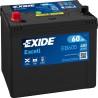 Bateria de carro Exide EB605 12V 60Ah 480A - 2