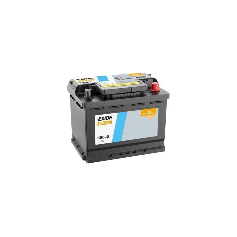 Batteria auto Exide EB620 12V 62Ah 540A - 1