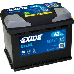 Car battery Exide EB620 12V 62Ah 540A - 3