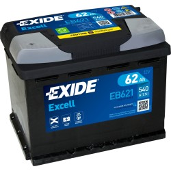 Car battery Exide EB621 12V 62Ah 540A - 2