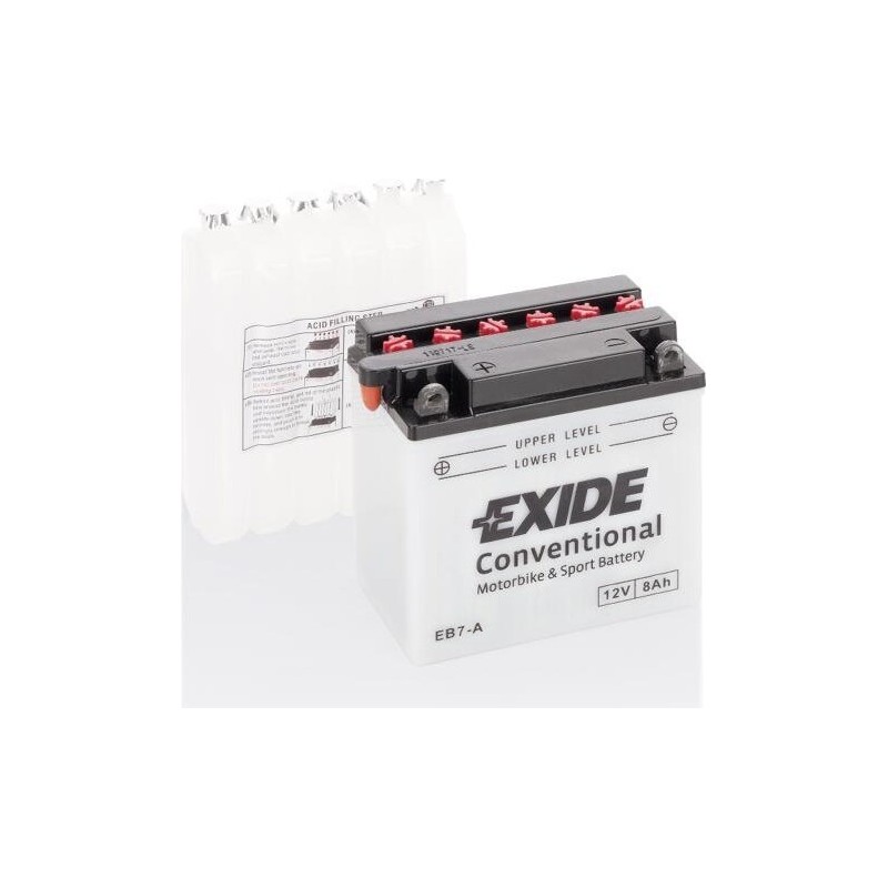 Batterie moto Exide EB7-A 12V 8Ah 85A - 1