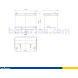 Batería de coche Exide EB704 12V 70Ah 540A - 2