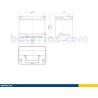 Batería de coche Exide EB704 12V 70Ah 540A - 2