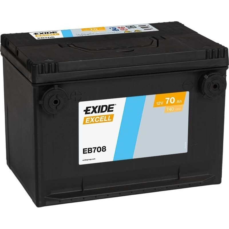 Batteria auto Exide EB708 12V 70Ah 740A - 1