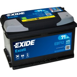 Batteria auto Exide EB712 12V 71Ah 670A - 3