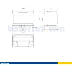 Batteria auto Exide EB740 12V 74Ah 680A - 2