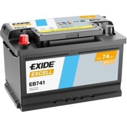 Batterie voiture Exide EB741 12V 74Ah 680A - 1