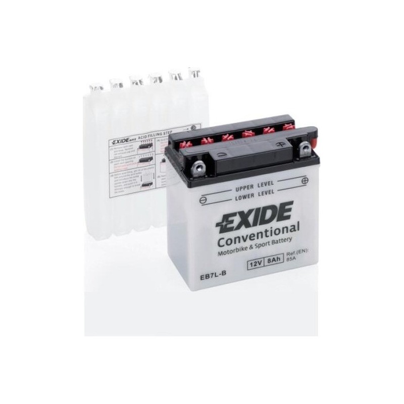 Batterie moto Exide EB7L-B 12V 8Ah 85A - 1