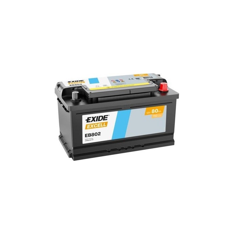 Batteria auto Exide EB802 12V 80Ah 700A - 1