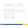 Bateria de carro Exide EB802 12V 80Ah 700A - 2