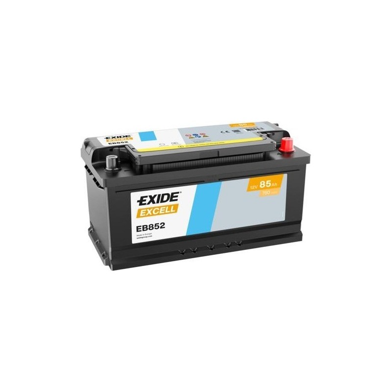 Bateria de carro Exide EB852 12V 85Ah 760A - 1