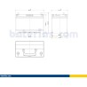 Batería de coche Exide EB954 12V 95Ah 760A - 2