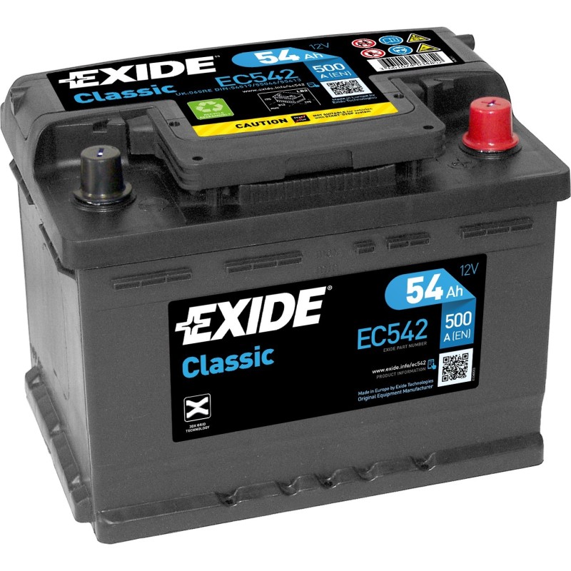 Autobatterie Exide EC542 12V 54Ah 500A - 2