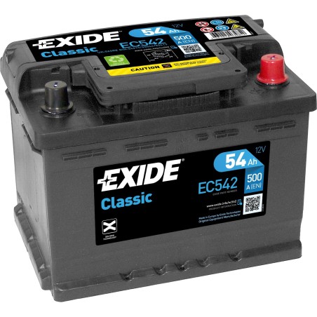 Autobatterie Exide EC542 12V 54Ah 500A - 2