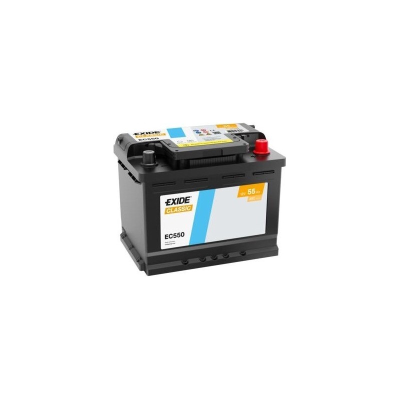 Batteria auto Exide EC550 12V 55Ah 460A - 1