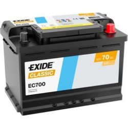 Batterie voiture Exide EC700 12V 70Ah 640A