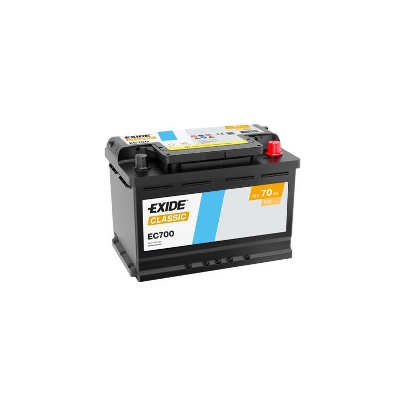 Batteria auto Exide EC700 12V 70Ah 640A - 1