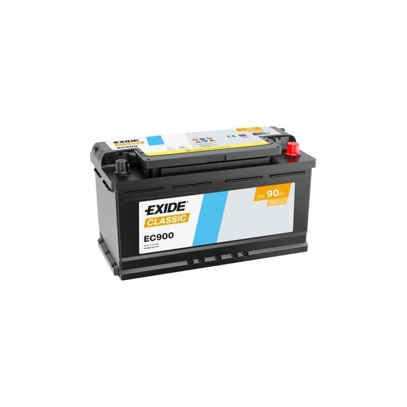 Batería de coche Exide EC900 12V 90Ah 720A - 1