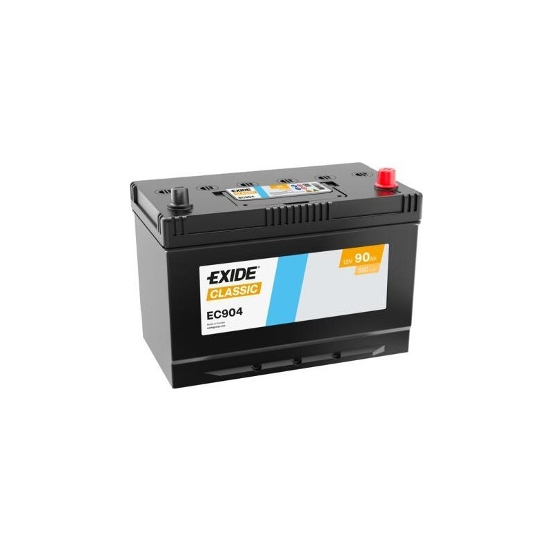 Batterie voiture Exide EC904 12V 90Ah 680A - 1