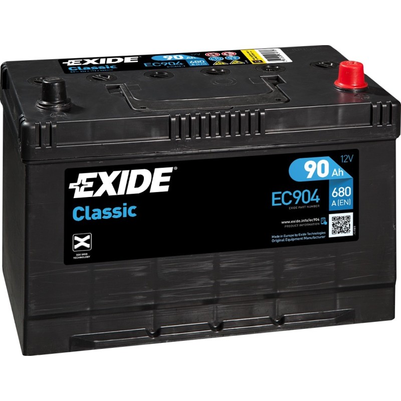 Car battery Exide EC904 12V 90Ah 680A - 2