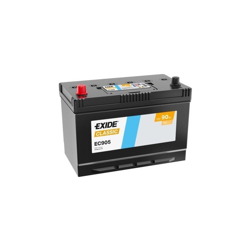Car battery Exide EC905 12V 90Ah 680A - 1
