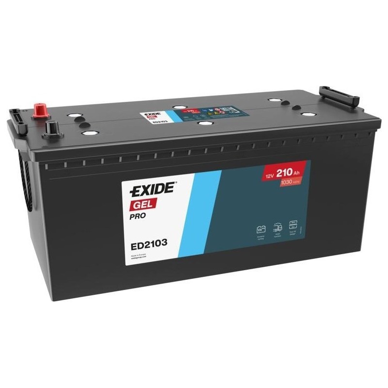 Batteria camion Exide ED2103 12V 210Ah 1030A GEL - 1