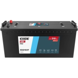 Truck battery GEL Exide ED2103T 12V 210Ah 800A - 1