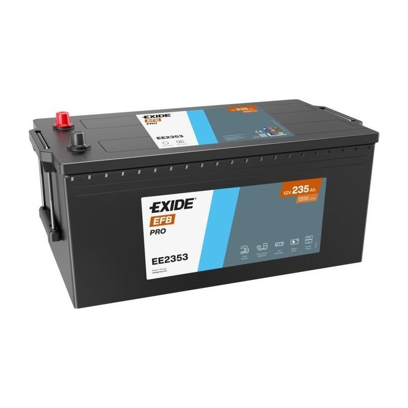 Truck battery Exide EE2353 12V 235Ah 1200A EFB - 1