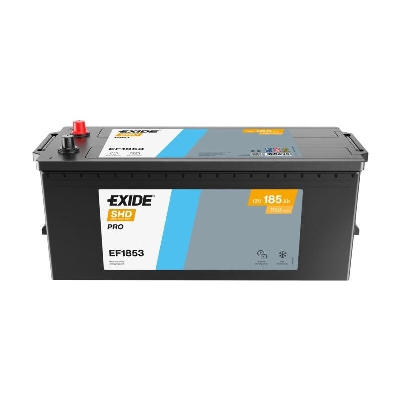 Truck battery Exide EF1853 12V 185Ah 1150A - 1