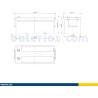 Batteria camion Exide EF1853 12V 185Ah 1150A - 2