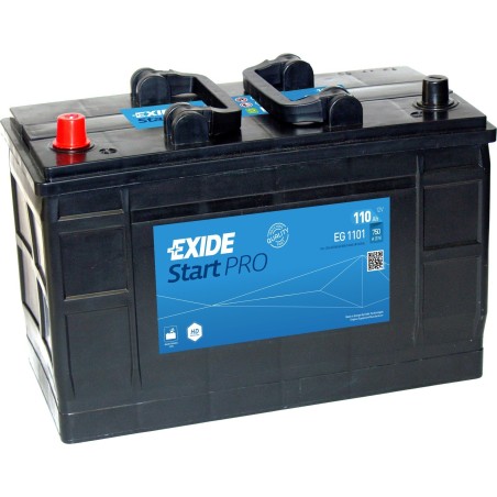 Batería de camión Exide EG1101 12V 110Ah 750A - 2