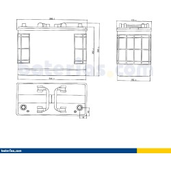 Batteria camion Exide EG1250 12V 125Ah 760A - 2