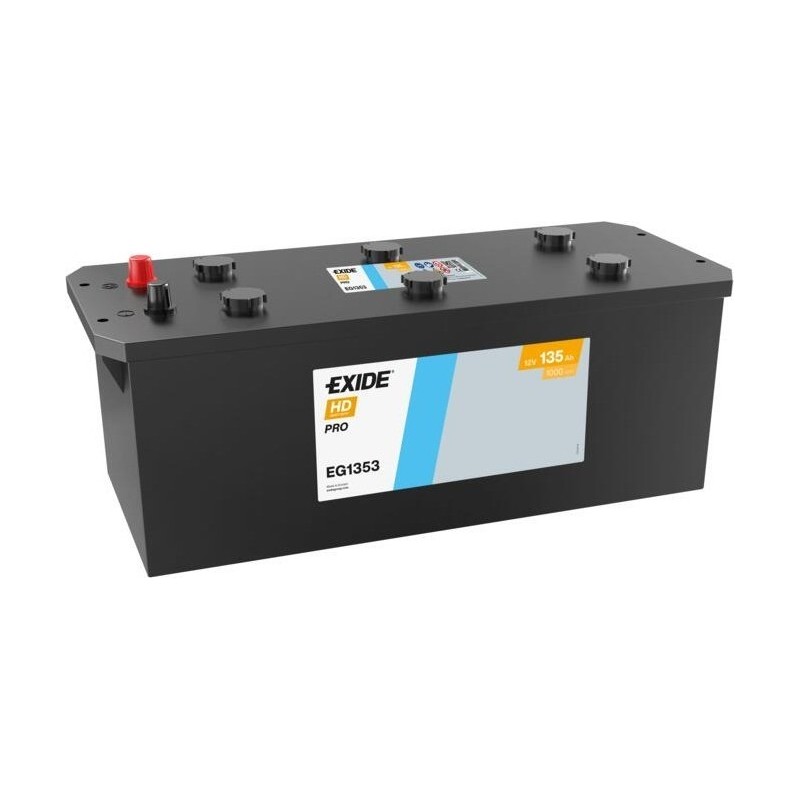 Truck battery Exide EG1353 12V 135Ah 1000A - 1