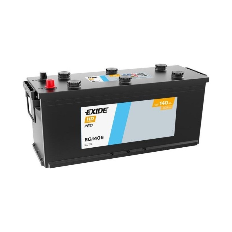 Truck battery Exide EG1406 12V 140Ah 800A - 1