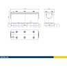 Truck battery Exide EG1406 12V 140Ah 800A - 2