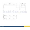 Truck battery Exide EG1803 12V 180Ah 1000A - 2