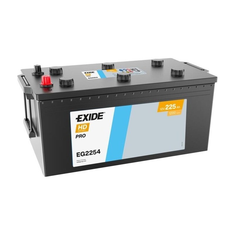 Truck battery Exide EG2254 12V 225Ah 1200A - 1