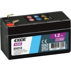 Batteria ausiliaria AGM Exide EK013 12V 1.2Ah 18A - 1