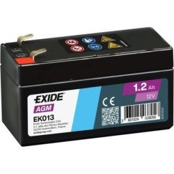 Batteria ausiliaria AGM Exide EK013 12V 1.2Ah 18A - 2