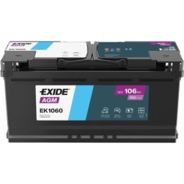 Batería Start-Stop Exide EK1060 12V 106Ah 950A AGM - 1
