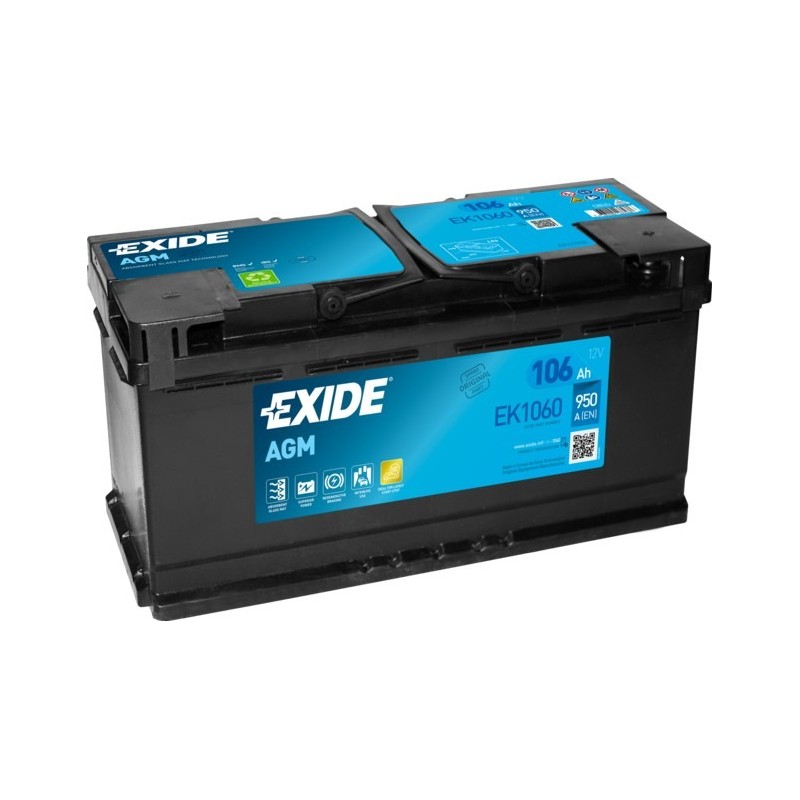 Start-Stopp-Batterie Exide EK1060 12V 106Ah 950A AGM - 2