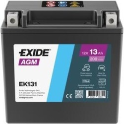 Car battery Exide EK131 12V 13Ah 200A AGM - 1